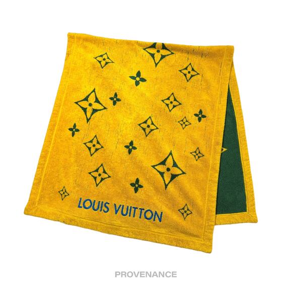 🔴 Louis Vuitton Beach Towel - BRAZIL 500 ANOS Monogram - Picture 1 of 12